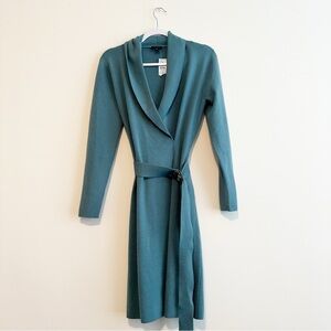 Ann Taylor Teal Long Sleeve Dress